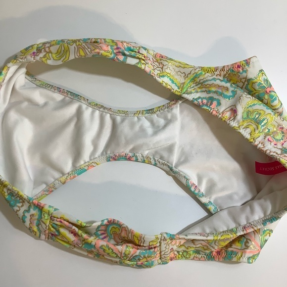 VS multi color bikini bottom w gold size Small EUC - Picture 7 of 9